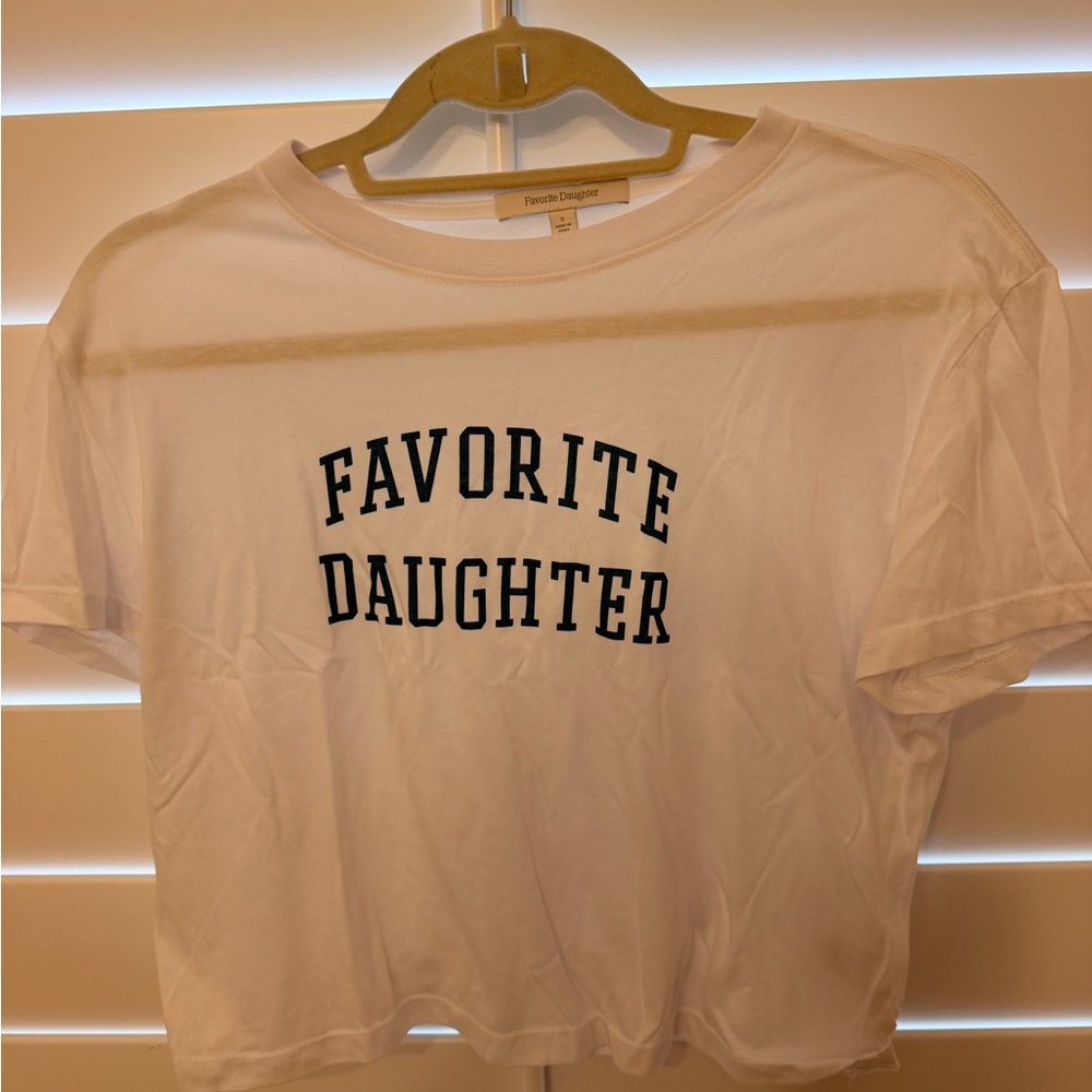 Favorite Daughter White Tee with Black Lettering - Kids